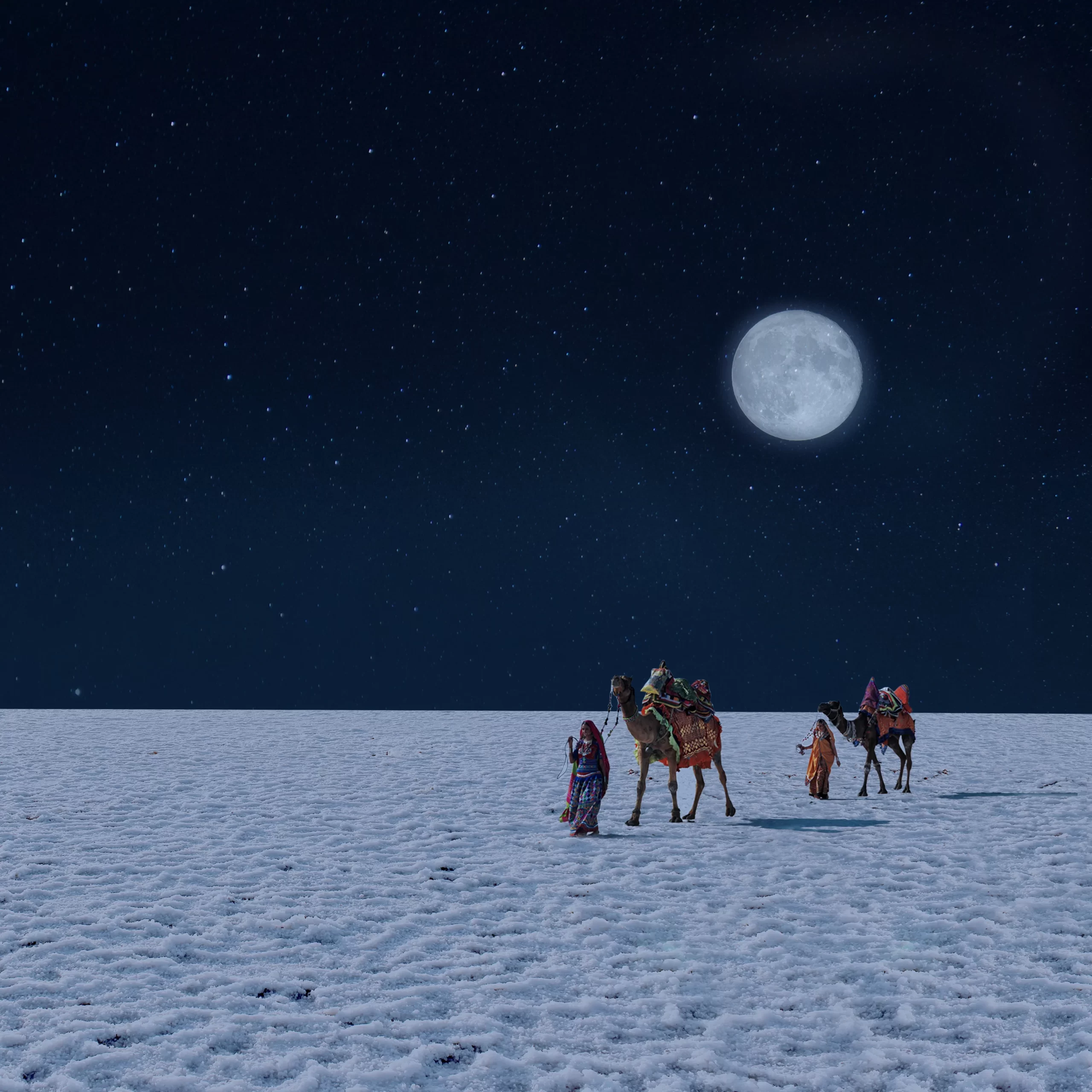 white Rann Tent City