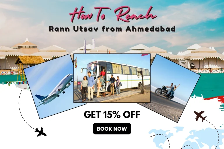 How to reach the Rann of Kutch from Ahmedabad